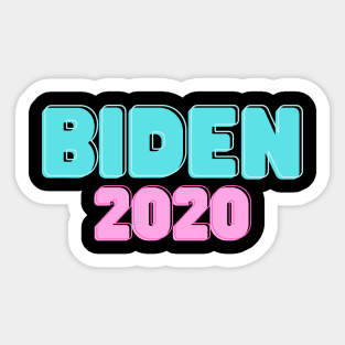 Biden Pink Blue Pastel USA Election Vote for Joe 2020 Sticker